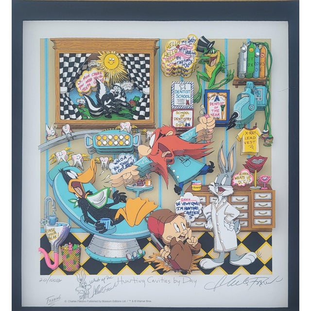 American Pop Art "Hunting Cavities" & "Extractions" Double Aperture Set by Charles Fazzino For Sale - Image 13 of 16