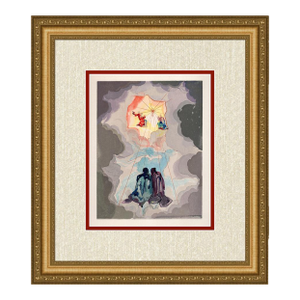 1960 Salvador Dali Ecstasy Authentic Woodcut Framed