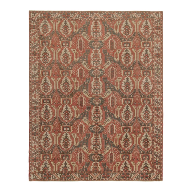 Red Rug & Kilim’s Classic Tribal Style Rug in Brick Red With Geometric Patterns For Sale - Image 8 of 8