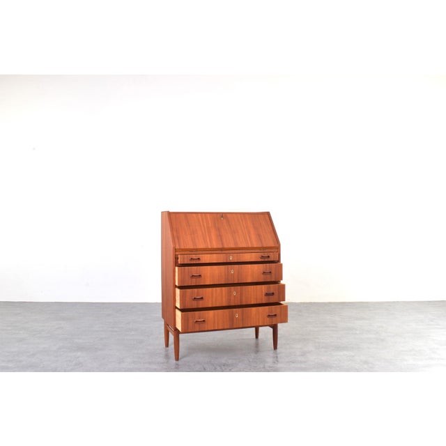 1960s Mid-Century Modern Danish Teak Secretaire, 1960s For Sale - Image 5 of 18