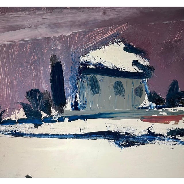 Jean Krille, Landscape 132, Oil on Masonite For Sale - Image 5 of 12