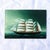 Early 20th Century Early 20th Century Miniature Framed Reverse Glass Painting of a Clipper Ship For Sale - Image 5 of 16
