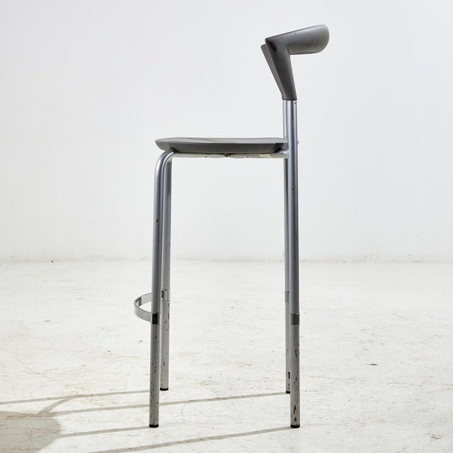 Set of Opus Bar Stools by Pelikan Design for Bent Krogh For Sale - Image 6 of 18