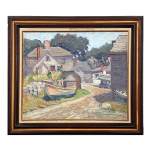Gloucester, Ma, 1926 Oil Painting by Ernest Beaumont
