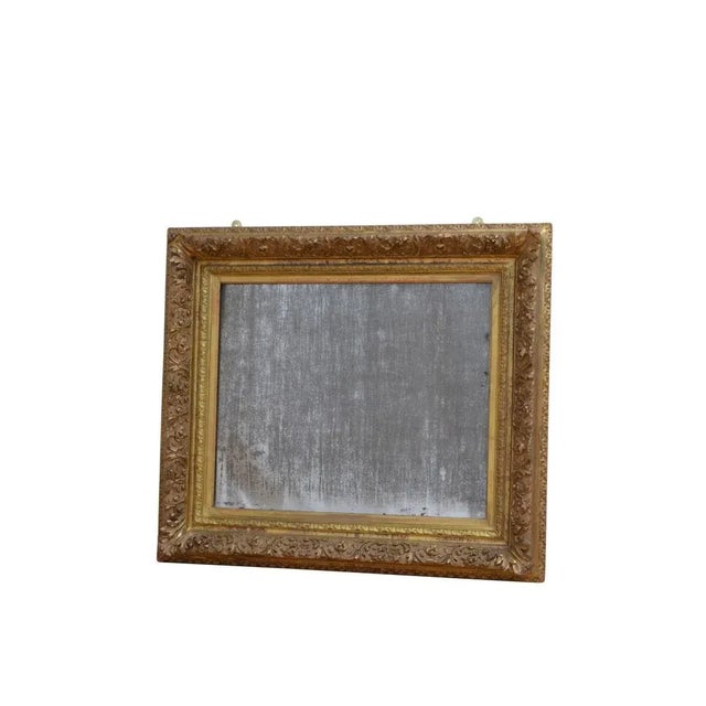Antique Giltwood Wall Mirror, 1870 For Sale - Image 11 of 13