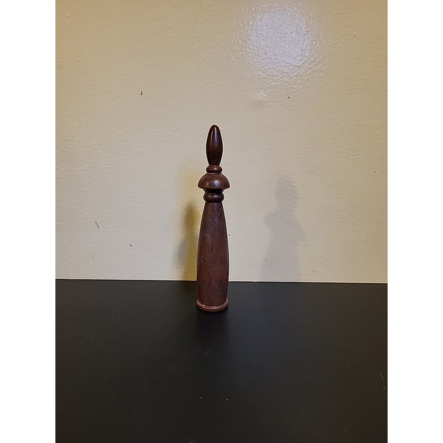 Lamp finial crafted from spun copper. This item is heavy and screws on a standard-size lamp harp with a 1/4" stem.
