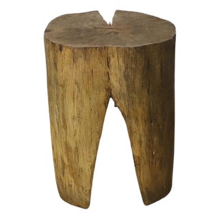1950s Petite Stool Made in Solid Wood For Sale