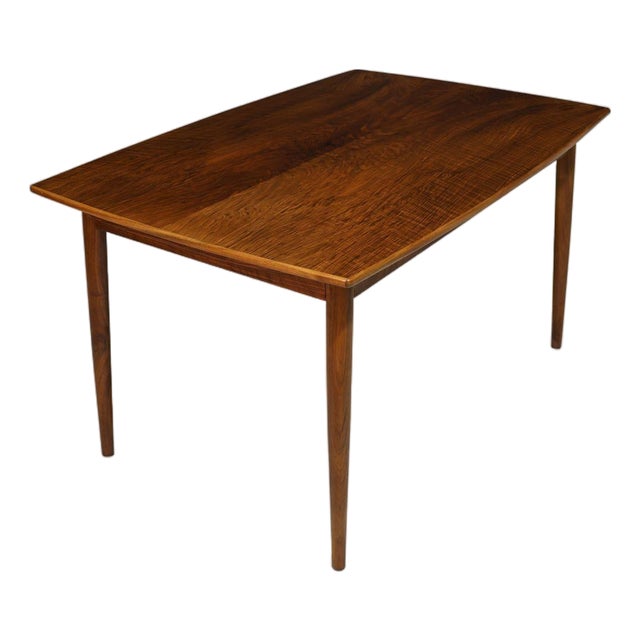 Mid 20th Century Kurt Ostervig Burled Walnut Dining Table With Eye-Catching Grain For Sale