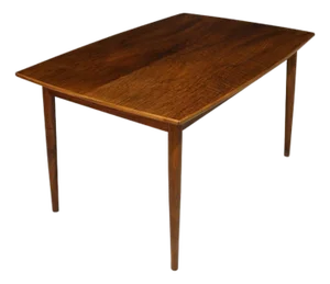 Mid 20th Century Kurt Ostervig Burled Walnut Dining Table With Eye-Catching Grain