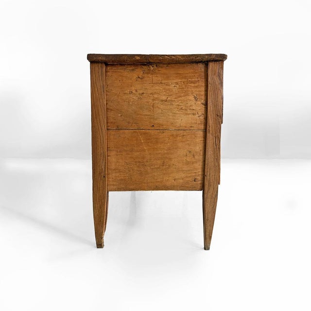 Brown Italian Wooden Chest of Drawers with Iron Handles, 1930s For Sale - Image 8 of 18