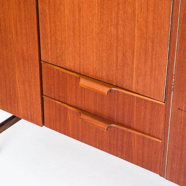 Mid-Century Scandinavian Four-Door Wardrobe in Teak, France, 1960s For Sale - Image 9 of 18