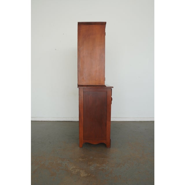 Vintage Traditional China Cabinet Hutch For Sale In Austin - Image 6 of 17