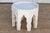Pair of Carved White Marble End Tables For Sale - Image 10 of 11