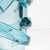 2020s Hand Blown Murano Gomitolo Vase in Aqua Blue Medium For Sale - Image 5 of 6