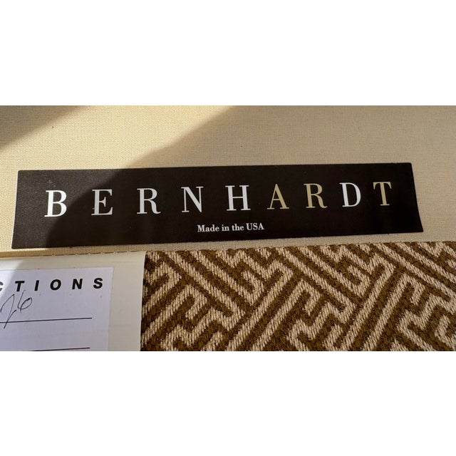 Vintage Upholstered Deco Inspired Club Chairs by Bernhardt For Sale - Image 9 of 11