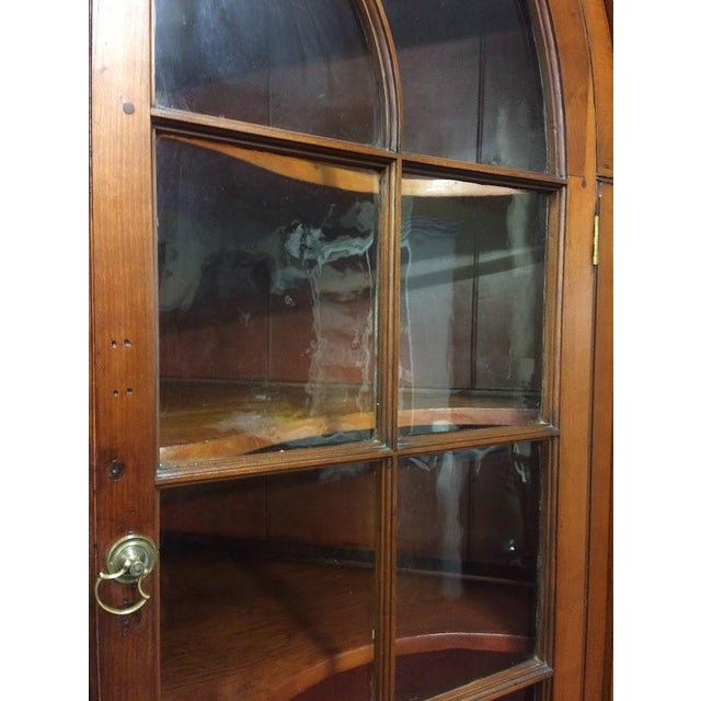 Early 19th Century Antique Corner Cupboard, American Cherry Corner Cabinet For Sale - Image 5 of 15