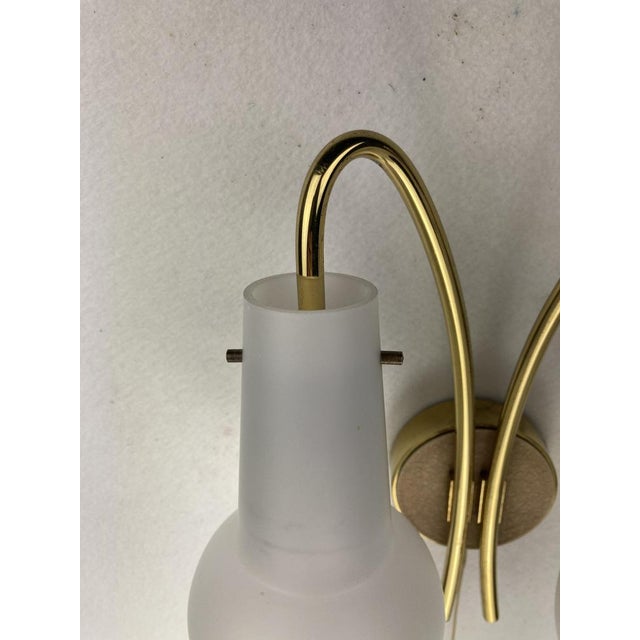 Brass and Opaline Wall Sconces, Austria, 1950s, Set of 2 For Sale - Image 10 of 18