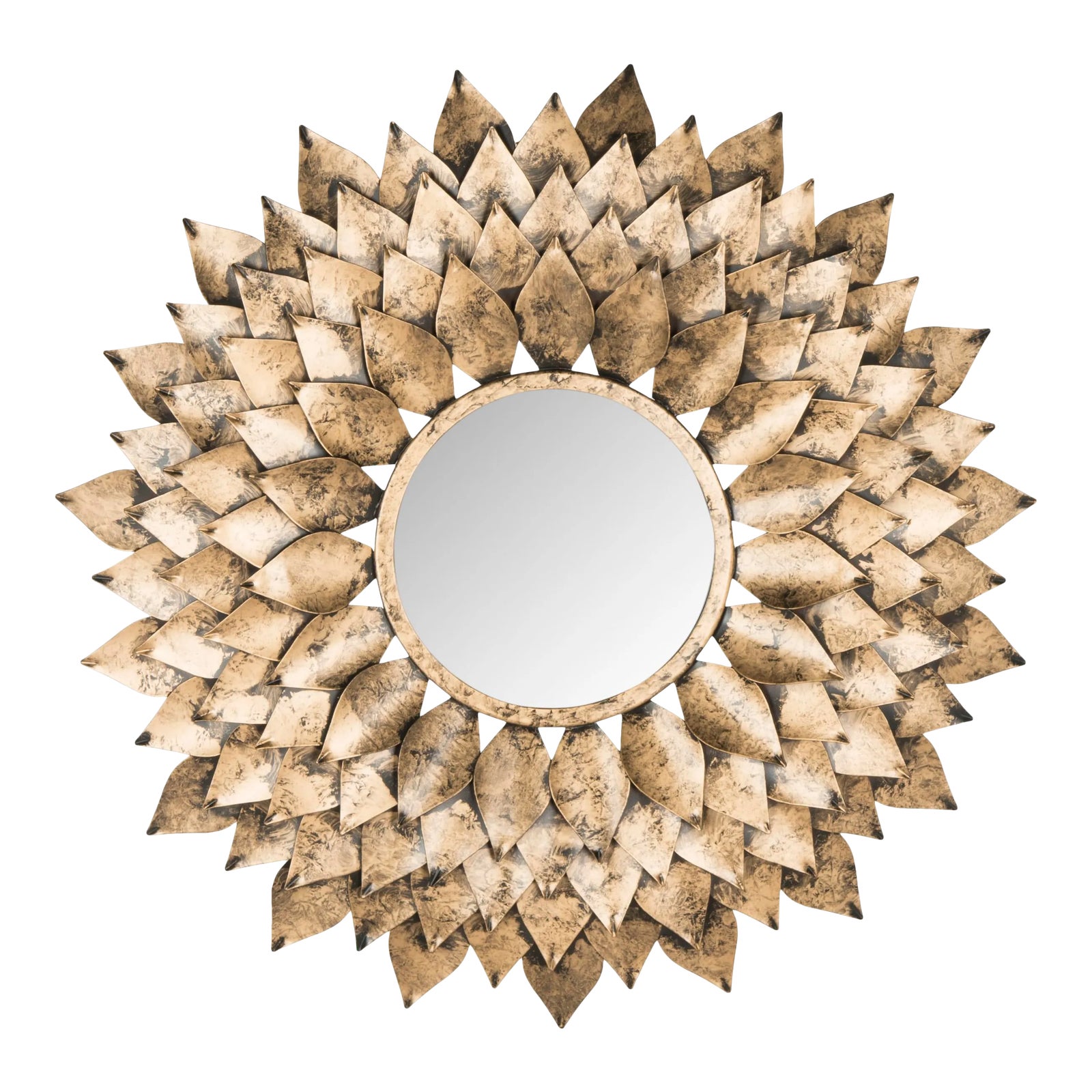 Sunburst Mirror in Gold Chairish