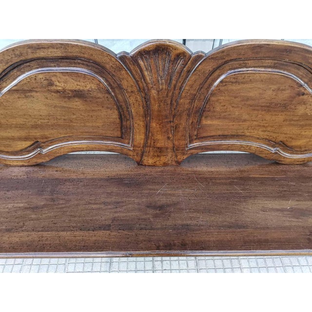 Wooden Bench with Lion Paws in Solid Wood, Italy, 1950s For Sale - Image 4 of 10