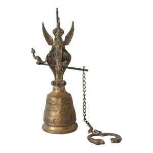 Early 20th Century Brass Wall-Mounted Bell
