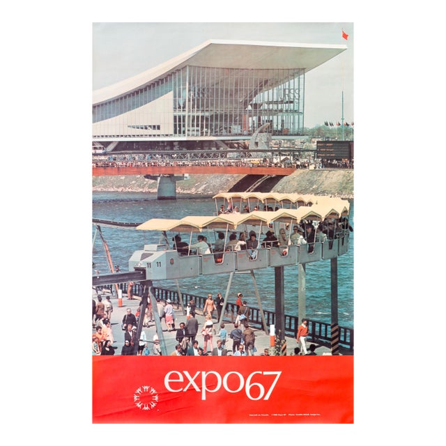 1967 Montreal Vintage Poster, Expo 67, Ussr Pavillion For Sale