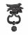 2020s French Wrought Iron Bird Door Knocker With Floral Strike Plate For Sale - Image 5 of 5