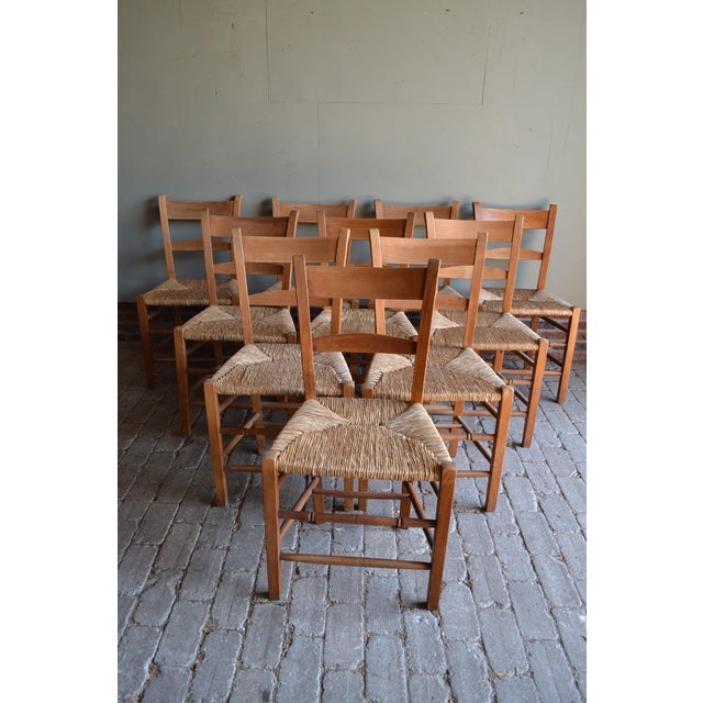 Church Chairs, Set of 10 For Sale - Image 7 of 7