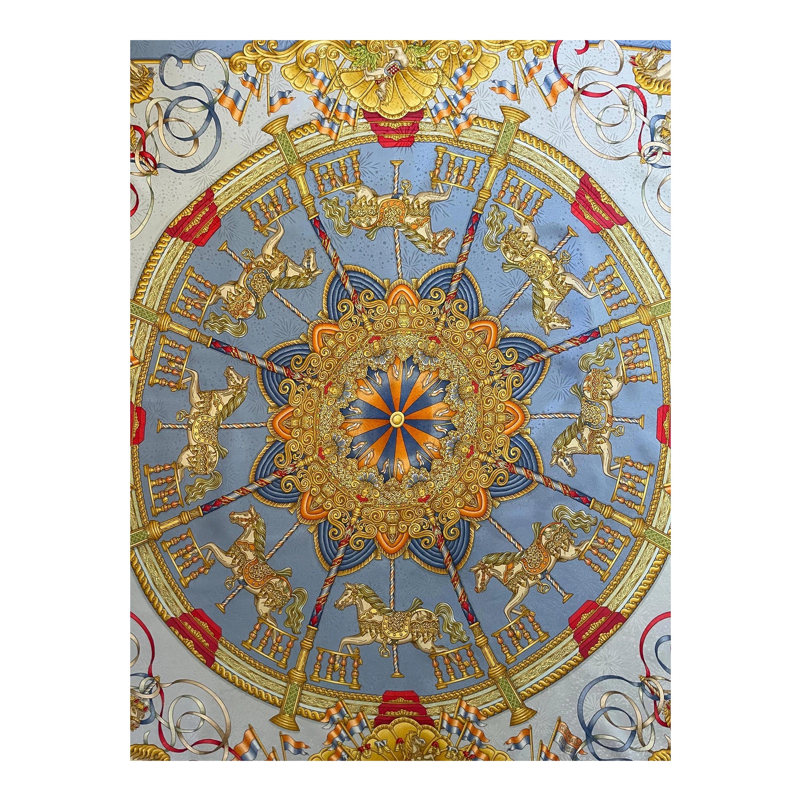 Hermès Scarf “Luna Park” 1993 | Chairish