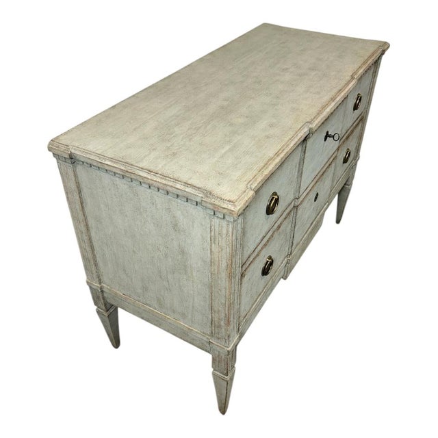 19th Century Pair of 19th Century Gustavian-Style Chests of Drawers For Sale - Image 5 of 8