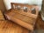 Light Yellow Wooden Massive Folding Bench with Chest, 1950s. For Sale - Image 8 of 12