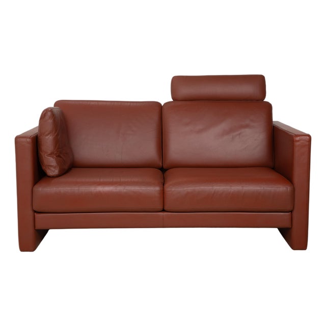 Ego 2-Seater Sofa in Brown Leather from Rolf Benz For Sale