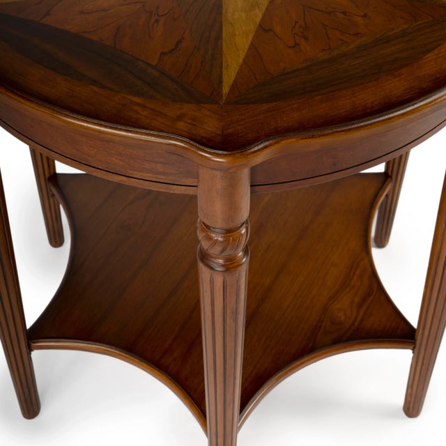 Wood Bainbridge Side Table, Medium Brown For Sale - Image 7 of 8