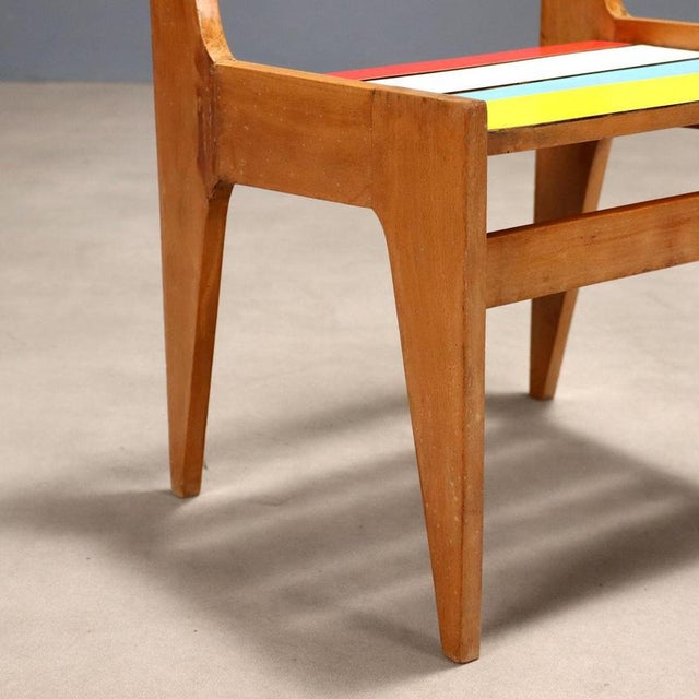 Small Vintage Chairs in Beech, 1950s, Set of 2 For Sale - Image 5 of 8