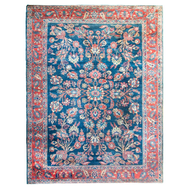 Early 20ty Century Persian Mohajeran Rug For Sale In Chicago - Image 6 of 15