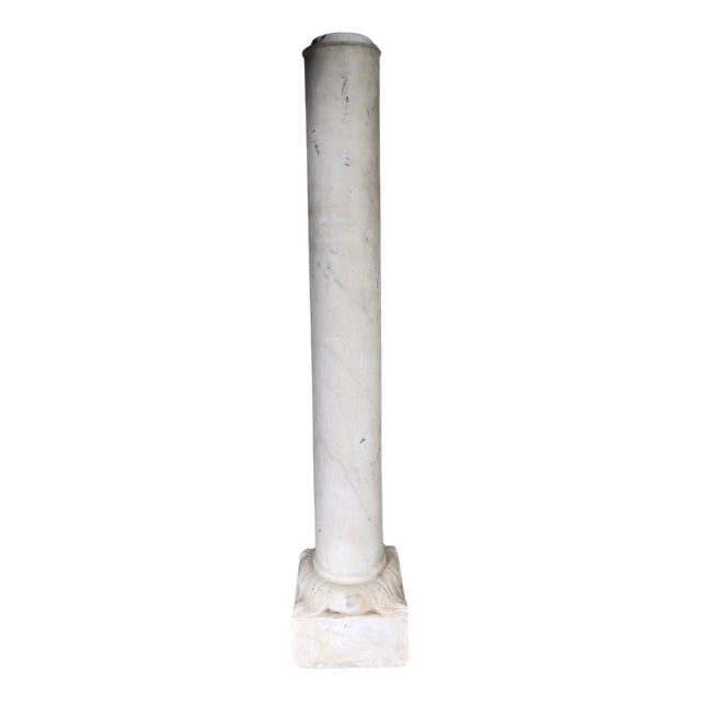 Antique Marble Column, 1860 For Sale