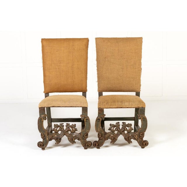 Italian Side Chairs, 17th Century, Set of 4 For Sale - Image 6 of 6