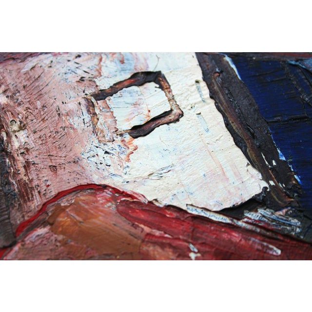 Aleksandr Rodin, Whispers in Blue, 1985, Oil on Canvas For Sale - Image 7 of 8