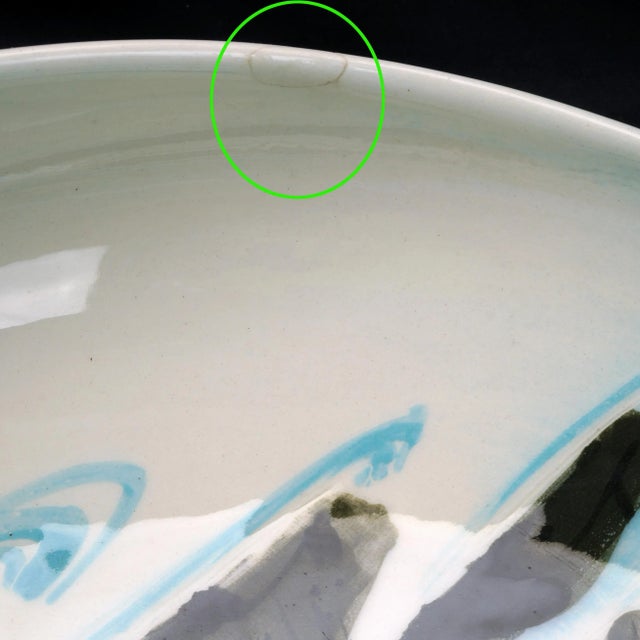 Ceramic Huge Mid-Century Sascha Brastoff Alaskan Series Inuit Bowl For Sale - Image 7 of 9