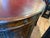 Brass 1970s Large Carved Mahogany Antique Style Leather Top Partners Desk For Sale - Image 8 of 15
