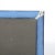 Art Deco Picture Frame in Blue Glass W/ Beveled Detailing & Chrome Corners For Sale - Image 4 of 12