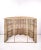 Beige Vintage Woven Seagrass Demi-Lune Table For Sale - Image 8 of 9