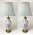 Pair Samson Porcelain Chinese Export Style Lamps. 22 inches tall to the top of the socket 29 inches to the top of the harp...