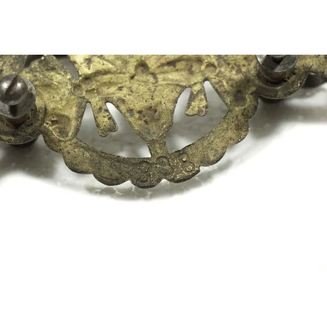 Antique 5.75 In. French Bronze Bail Drawer Pull For Sale - Image 6 of 7