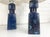 Ceramic Blue Ceramic Table Lamps by Nils Thorsson for Fog & Morup, 1960s, Set of 2 For Sale - Image 7 of 12