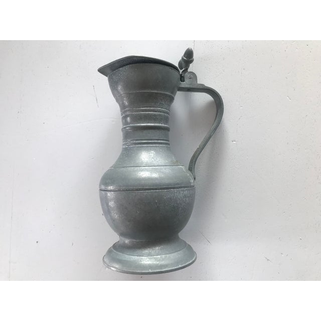 Tin Jug with a Lid Decorated with Acorns, 1890s For Sale - Image 15 of 15