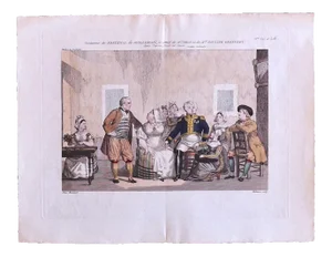 Pierre Maleuvre, Theatre of Vaudeville, Lithograph, Late 18th Century