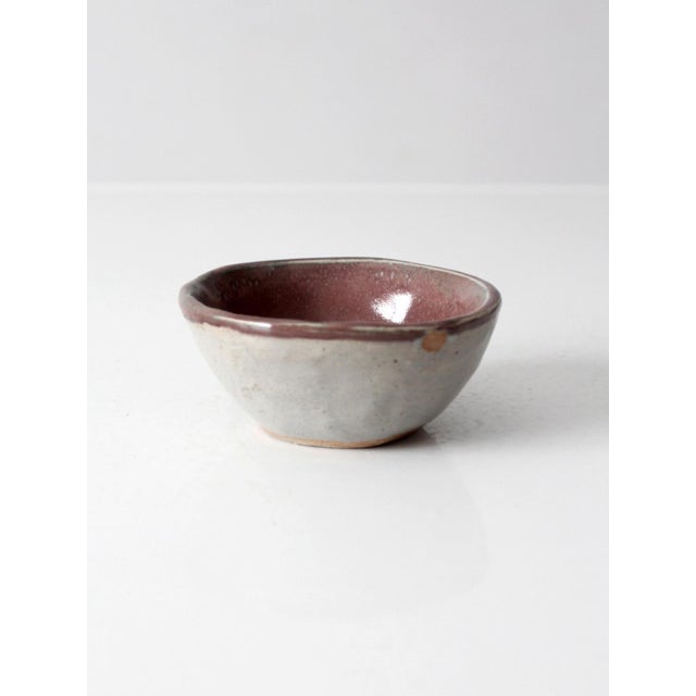 Vintage Handmade Studio Pottery Bowl For Sale - Image 11 of 13
