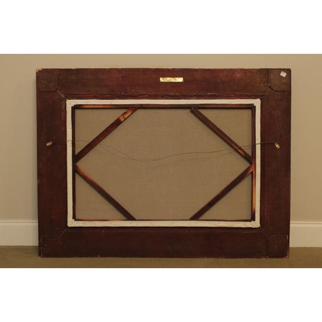 Graceful Art Framed Still Life Oil Painting on Canvas For Sale - Image 12 of 13