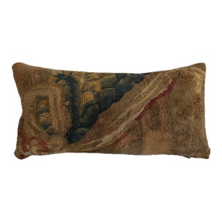 Antique 17th Century Brussels Foliate Tapestry Pillow For Sale