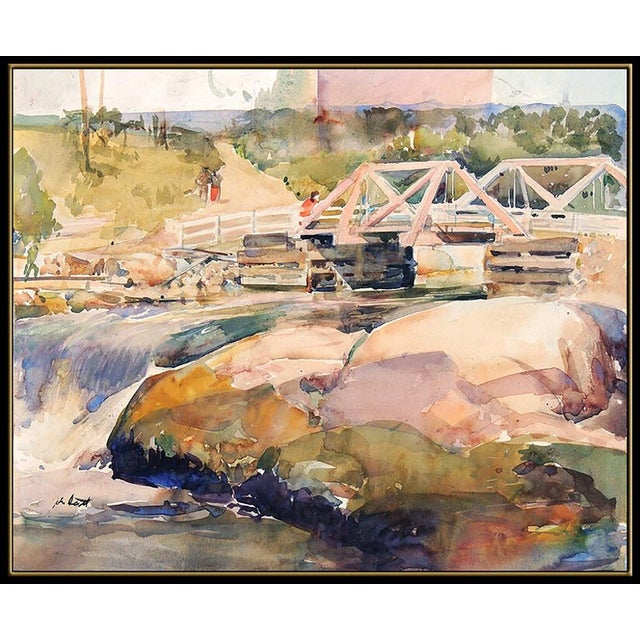 Message us to inquire about custom framing options! (Included for free with every purchase) This painting measures a...
